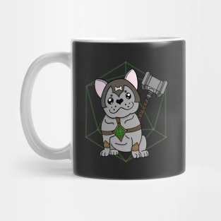 D20 Frenchie Fighter | Barbarian | French Bulldog | Fantasy Art | DND Dogs Mug